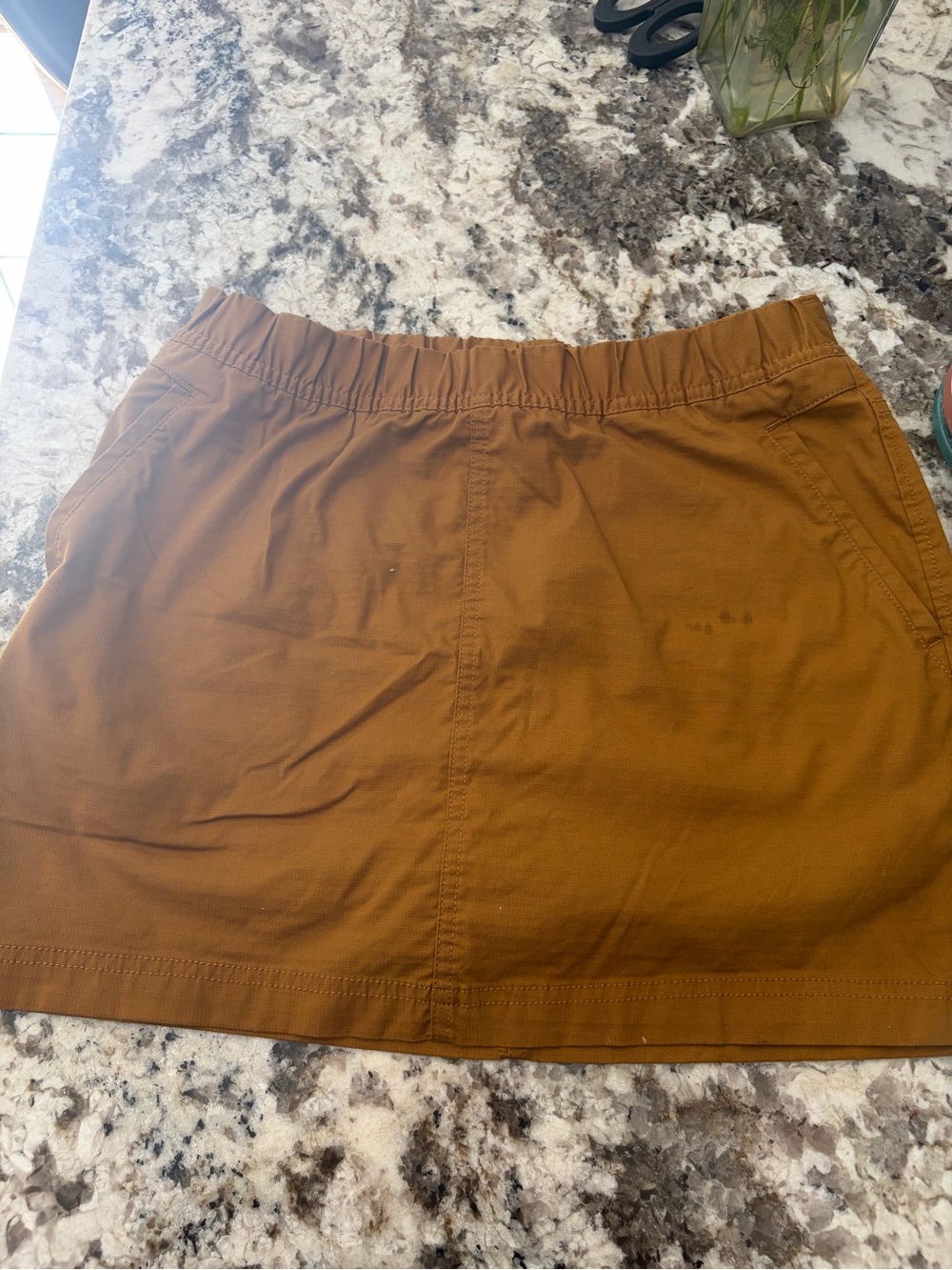 Prana Women's Casual Elastic-Waist Mini Skirt - Brown